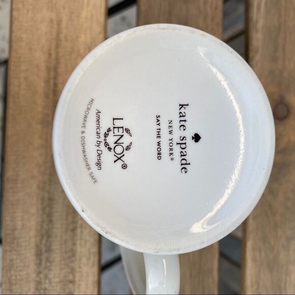 Kate Spade Coffee Mug “Say The Word” - Picture 3 of 7